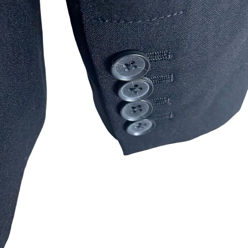 EUC Banana Republic Black Wool Blend Classic Fit Blazer - Size 2 - Picture 6 of 10